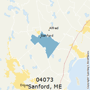 Sanford,Maine County Map