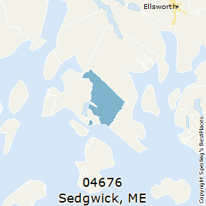 Sedgwick,Maine County Map