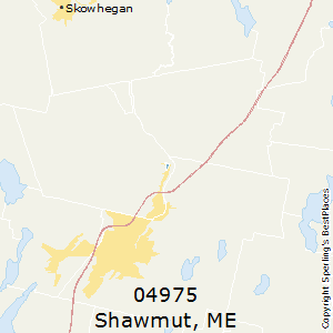 Shawmut,Maine County Map