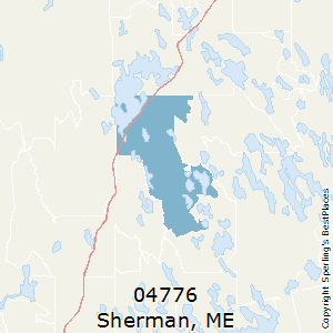 Sherman,Maine County Map