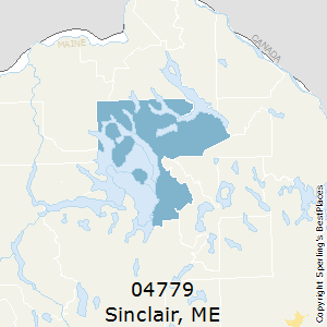 Sinclair,Maine County Map