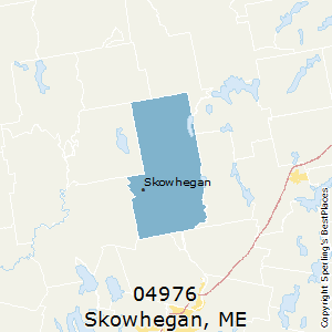Skowhegan,Maine(04976) Zip Code Map