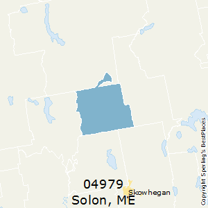 Solon,Maine County Map