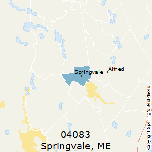 Springvale,Maine County Map