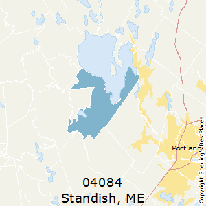 Standish,Maine County Map