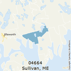 Sullivan,Maine County Map