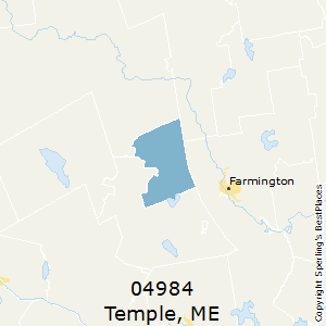 Temple,Maine County Map