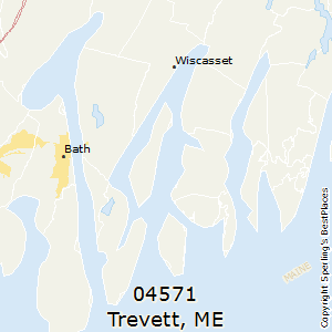 Trevett,Maine County Map