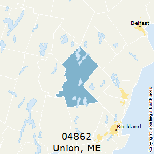 Union,Maine County Map