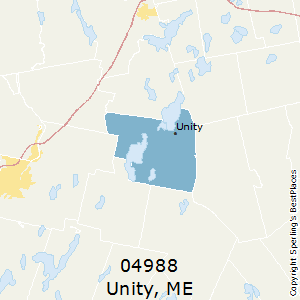 Unity,Maine County Map