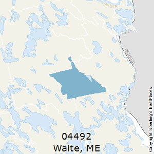 Waite,Maine County Map