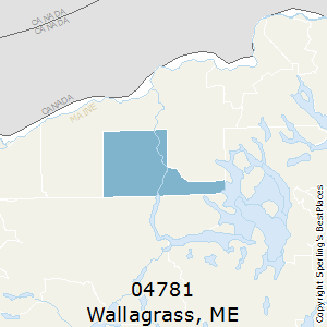 Wallagrass,Maine County Map