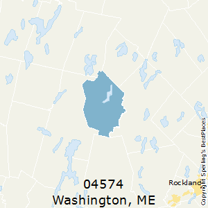 Washington,Maine County Map