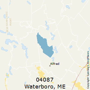 Waterboro,Maine County Map