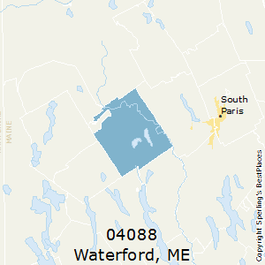 Waterford,Maine County Map