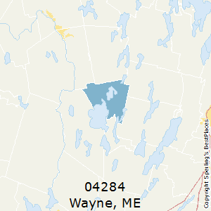 Wayne,Maine County Map