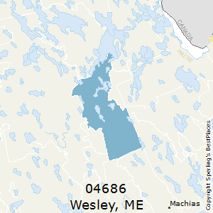 Wesley,Maine County Map