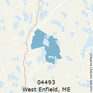 West_Enfield,Maine County Map