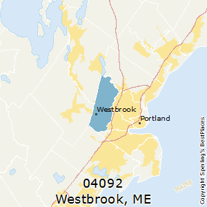 Westbrook,Maine County Map