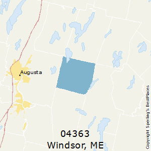 Windsor,Maine County Map