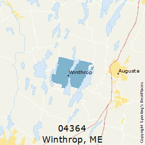 Winthrop,Maine County Map