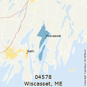 Wiscasset,Maine(04578) Zip Code Map
