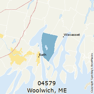 Woolwich,Maine County Map