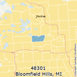 Bloomfield_Hills,Michigan County Map