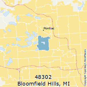 Bloomfield_Hills,Michigan County Map