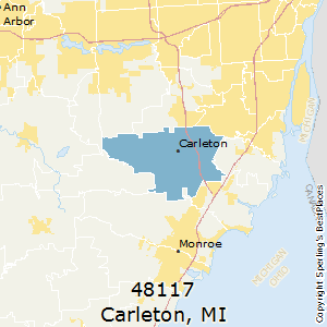 Carleton,Michigan County Map