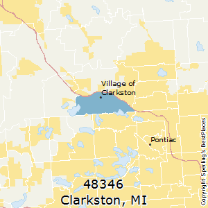 Clarkston,Michigan County Map