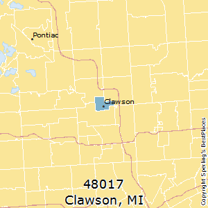 Clawson,Michigan County Map