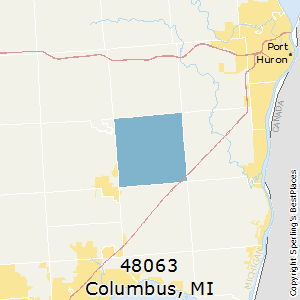 Columbus,Michigan County Map