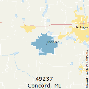 Concord,Michigan County Map