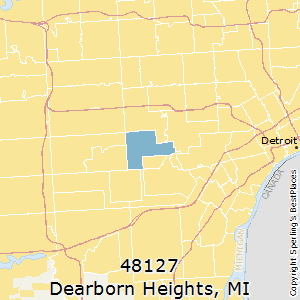 Dearborn_Heights,Michigan County Map