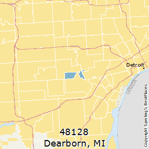 Dearborn,Michigan County Map