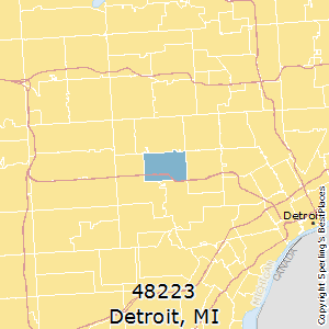 48223 Zip Code Map Best Places to Live in Detroit (zip 48223), Michigan