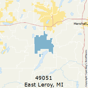 East_Leroy,Michigan County Map