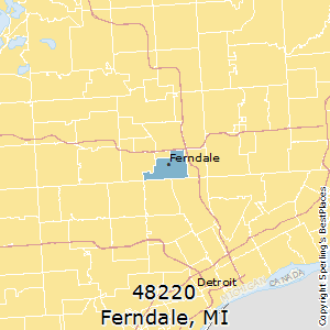 Ferndale,Michigan County Map
