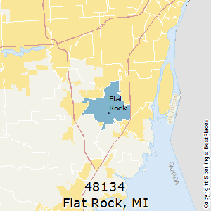 Flat_Rock,Michigan County Map