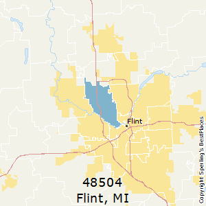 Flint,Michigan County Map
