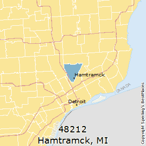 Hamtramck,Michigan County Map