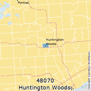Huntington_Woods,Michigan County Map