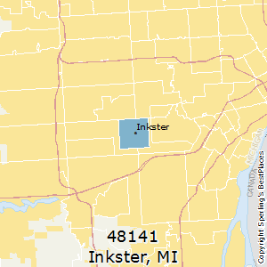 Inkster,Michigan County Map