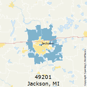 Jackson,Michigan County Map