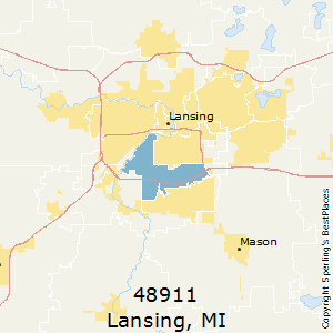 Lansing,Michigan County Map