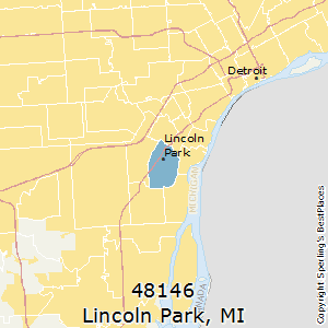 Lincoln_Park,Michigan County Map
