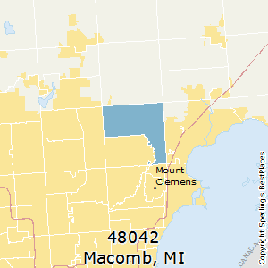 Macomb,Michigan County Map