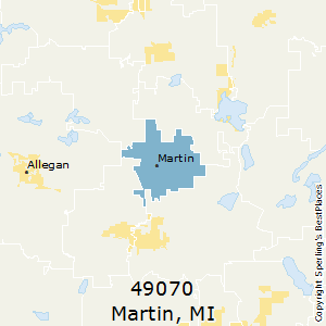Martin,Michigan County Map
