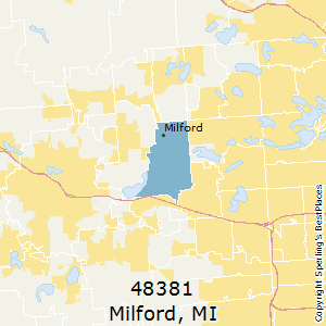 Milford,Michigan County Map